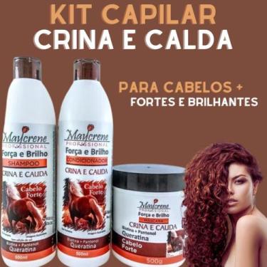 Imagem de Kit capilar crina e cauda cabelos mais fortes e brilhosos antiqueda an
