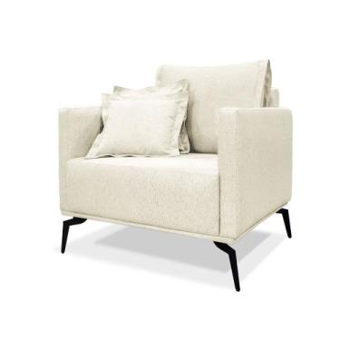 Imagem de Poltrona Decorativa Estofada Sala Quarto Escritório Leitura Decorada N