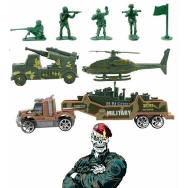 Imagem de Soldadinho plastico boneco militar tanque guerra blindado camuflado br