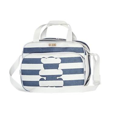 Imagem de Bolsa Maternidade Urso Listrada Marinho M - Talismã