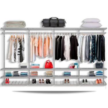 Imagem de Guarda Roupa closet aramado sem portas CLR285 - 3,70m - Casa Expressa