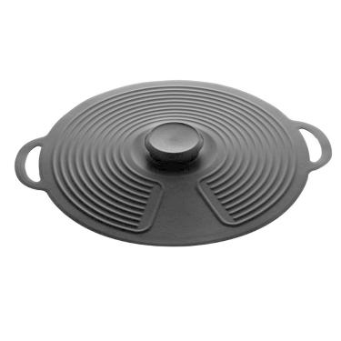 Imagem de Tampa de Silicone para Panela 23cm Preta 4906 - Lyor