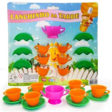 Imagem de Kit Lanchinho Da Tarde 13 Peças Xicara Bule Brinquedo Infant - Mini To