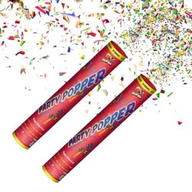 Imagem de Kit 2 Lança Confete Festa Varias Cores Réveillon Carnaval - Bwx
