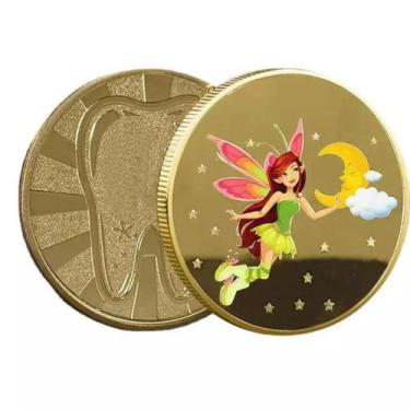 Imagem de Moeda Fada Do Dente Leite Tooth Fairy Colorida Case Acrílico - TDR