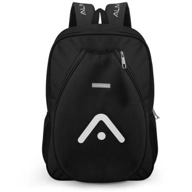 Imagem de Mochila Raqueteira Beach Tennis Preta Alma Genius