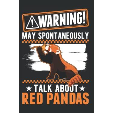 Imagem de Red Panda Notebook: May Spontaneously Talk About Red Pandas / 6x9 Inches / 120 graph Sites