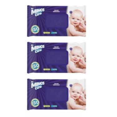 Imagem de KIT 3 Lenços Toalhas Umedecidas com 150UN - My Mimos Care - Mimo Meu B