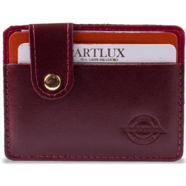 Imagem de Porta Cartão Couro Artlux C803, Vermelho