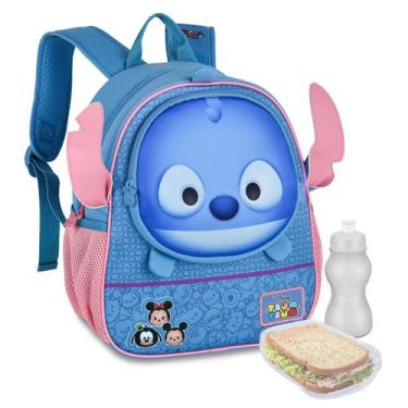 Imagem de Mochila Disney Tsum Tsum Pets Infantil Crianças Licenciada Original - 