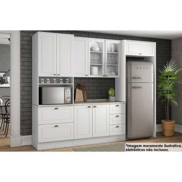 Imagem de Kit de Cozinha Completa 7 Peças Americana (2Aéreos+1Balcão+1Paneleiro+3Complementos) C5...