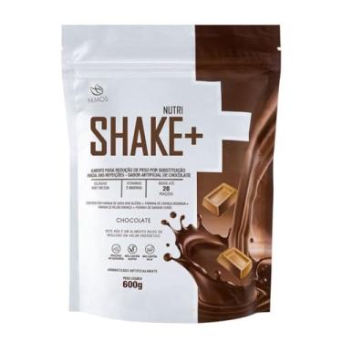 Imagem de Whey Protein Com Colágeno Vitaminas 600g Akmos Shake Nutri (medio, Chocolate)
