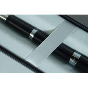Imagem de Sheaffer Sagaris Black Lacquer, polido Appointments anel médio e ponto de excelência com ponta de aço inoxidável médio caneta-tinteiro