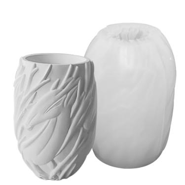 Imagem de Molde de frasco de vela de silicone, copo redondo, molde de silicone, cilindro de concreto, molde de garrafa, suporte de vela para armazenamento de velas, caixa de joias, vaso aromático (padrão de