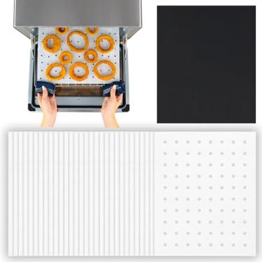 Imagem de INFRAOVENS Papel manteiga torradeira para Ninja Foodi DT201 DCT401, Prestige DT501 DT551, Double Stack XL DCT601 DCT651, folhas de forno para forno de bancada, acessórios de fritadeira a ar, forro