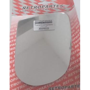 Imagem de Lente Retrovisor Direito Fiat Toro e Compass 2017-2023, Lado Passageiro