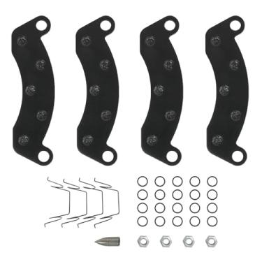 Imagem de Kit de pastilhas de freio a disco 10k 12k substituição para Dexter K71-180-00 pastilhas de freio de eixo de reboque hidráulico 4 peças