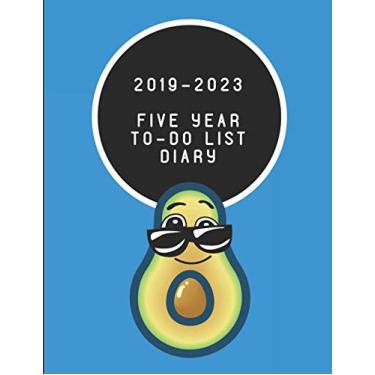 Imagem de 2019-2023 Five Year To-Do List Diary: Avocado Themed Weekly Planner
