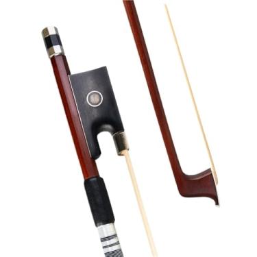 Imagem de Profissional 4/4 violino arco violino ébano sapo siberiano cavalinha adequado para violinistas iniciantes Arco violino prático