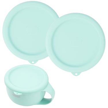 Imagem de 2 peças de tampas de silicone para máquina de sorvete Dash My Mug, capas de tigela de silicone para caneca de sorvete, tampas de armazenamento de sorvete, de grau alimentício, reutilizáveis, seguras