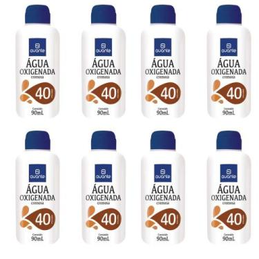 Imagem de Kit 8 Água Oxigenada Cremosa Avante 40 volumes 90ml