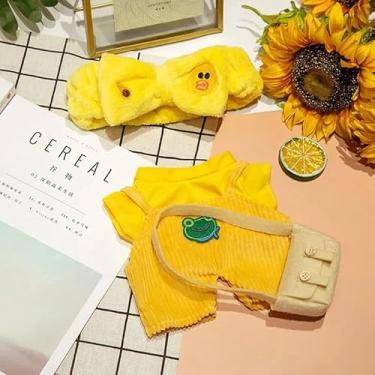 Imagem de Roupa para Paper Duck Lalafanfan | Kit Roupa e Acessório Lalafanfan Pato de Pelúcia Amarelo | Roupa Pato de Pelúcia (Conjunto 10)