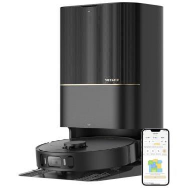 Imagem de Aspirador Robô com Sucção de 8300Pa, Extensão de Esfregão e Auto-Secagem, 110V, Dreame X30 Ultra, Preto