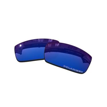 Imagem de Lentes de substituição OOWLIT compatíveis com óculos de sol Oakley Gascan, Sapphire Combine8™ Polarized, One Size