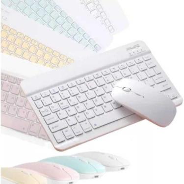 Imagem de Teclado E Mouse Bluethoth Para Tablet Samsung Galaxy S9/S9fe Plus - de