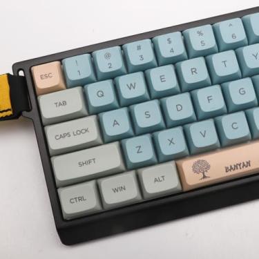 Imagem de BGKYPRO Banyan Keycaps, conjunto de teclas PBT de sublimação térmica, perfil XDA, para teclados mecânicos, conjunto completo, layout em inglês (EUA)