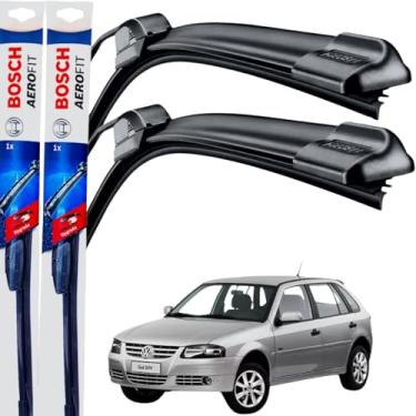 Imagem de Par Palheta Limpador Parabrisa Dianteiro Silicone Bosch Paleta Gol G4 2005 á→2013