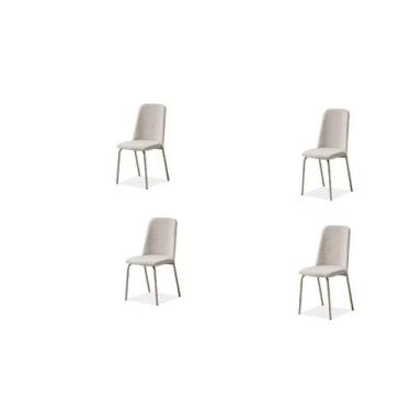 Imagem de Kit 4 cadeiras dubai dara design exclusivo ambientes moderno - ROMANA 