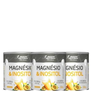 Imagem de Combo  com 3 Magnésio E Inositol , 210 g  Bodyaction - BODY ACTION