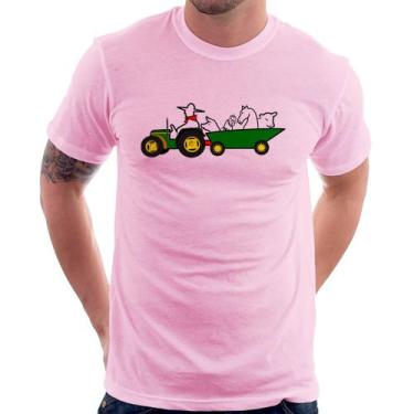 Imagem de Camiseta Fazendeiro - Foca na Moda, Rosa bebê, GGG