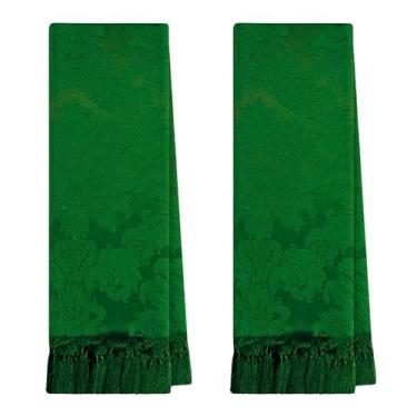 Imagem de 2 Mantas Xale Para Poltrona Pequena Peseira 0,70 X 1,80 (153 VERDE BANDEIRA)