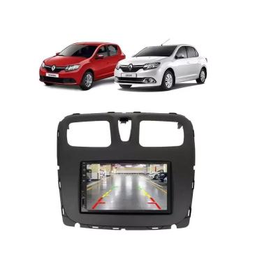 Imagem de Kit Multimídia Sandero Logan 2015 / 2023 Life Mp5 7 Pol Bt Usb Fm Leitor SD