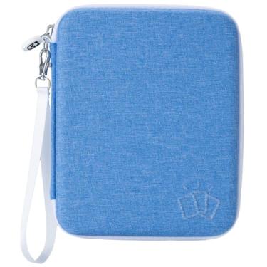 Imagem de Estojo de cartão para Yoto Cards, 80 bolsos para troca de cartões Yoto Player com zíper, porta-cartões portátil para guardar mini cartões de audiolivro, adequado para meninos e meninas (azul)