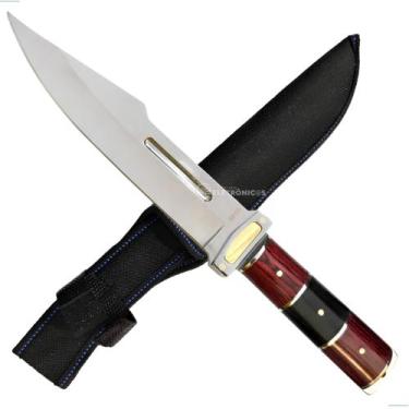Imagem de Faca Full Tang 30cm Inox com Cabo Ergonômico e Bainha de Nylon Corte P