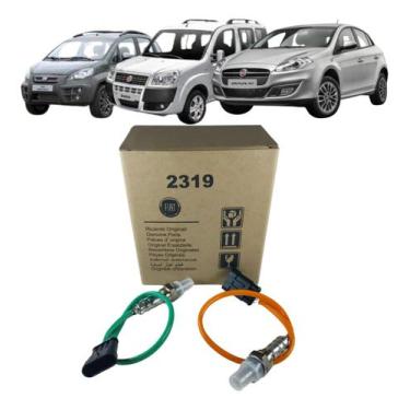Imagem de 2x Sondas Lambdas Pré&pós Bravo Doblo Idea 1.8 55236778 779 - Fiat