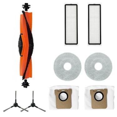 Imagem de HUAYUWA Kit de acessórios para aspirador de pó compatível com Xiao-Mi X20 Max/X20 Pro, peças de reposição para aspirador de pó e limpador de esfregão (1 escova principal + 2 escovas laterais + 2