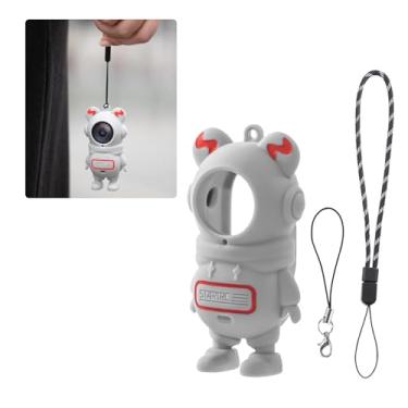 Imagem de CAPART Capa protetora de silicone para câmera Insta360 GO 3S, capa protetora macia para câmera antiarranhões (cinza)