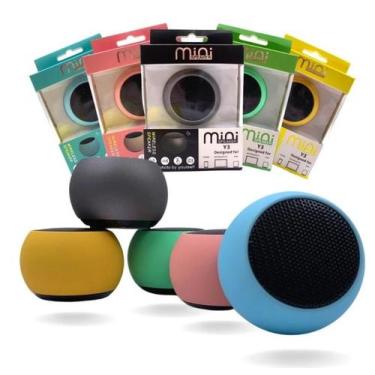 Imagem de Mini Caixa Som Speaker Bluetooth Sem Fio USB Várias Cores - MESTORE