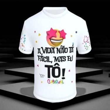 Imagem de Camiseta Carnaval 2025 Estampas na Frente e mangas / Baby Look Persona