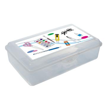 Imagem de CAIXA ORGANIZADORA COM ROTULO 1,4L TRANSPARENTE SÃO BERNARDO