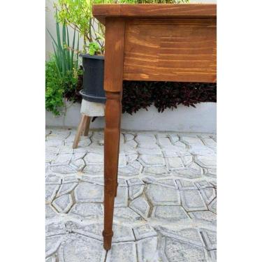 Imagem de Escrivaninha Com 1 Gaveta De Madeira Maciça Moveis Rusticos Bento