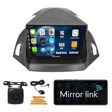 Imagem de Leitor multimídia estéreo Android 10 Autoradio para navegação veicular, rádio GPS, tela sensível ao toque 2.5D para FORD kuga Escape C-max2013-2017