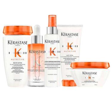 Imagem de Kérastase Nutritive Kit  Shampoo + Condicionador + Máscara + Sérum + P