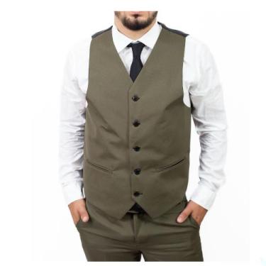 Imagem de Colete Social Masculino Linha Top Premium - Fressart, Verde, M