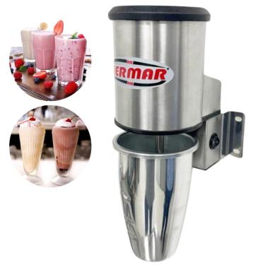 Imagem de Batedor de Milk Shake De Parede 450ml Industrial Inox BM168 Bermar