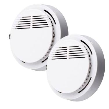 Imagem de Detector de Fumaça Incendio Fogo Alarme 85db Kit 2 unidades Sensor Fotoeletrico Segurança Casa Comercial Empresarial Proteçao Eficaz